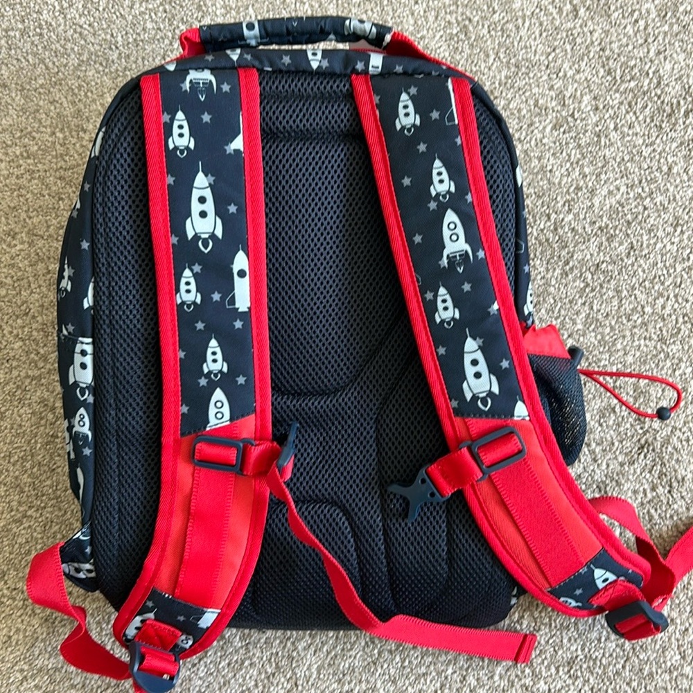NWT Bentgo Lunch Bag Backpack Spaceship Print - Picture 5 of 9